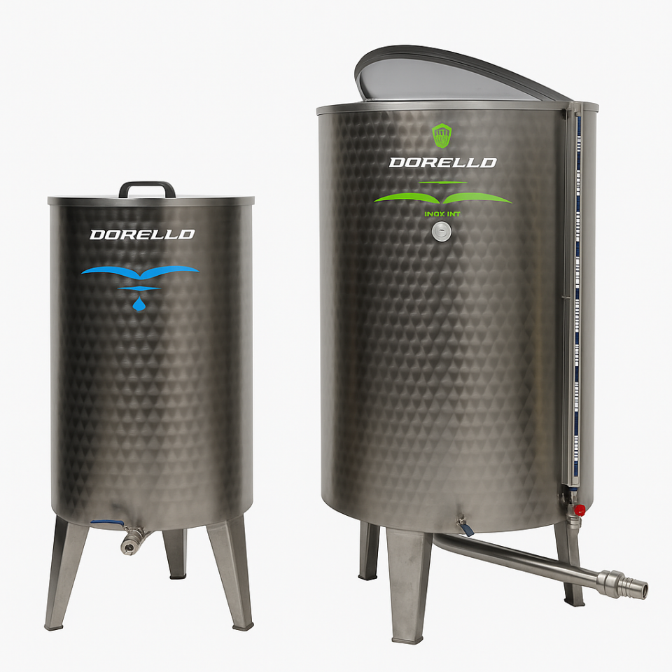 Dorello Paslanmaz Çelik Zeytinyağı Depolama Tankı – Gıdaya Uygun Hijyenik Saklama