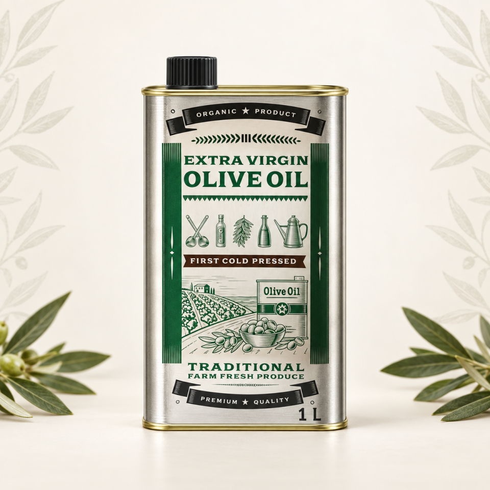 Dorello İlk Hasat Soğuk Sıkım Natürel Zeytinyaği  1 litre