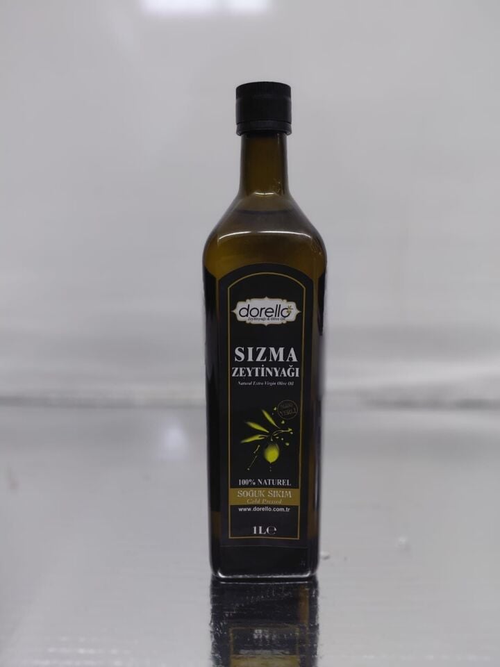 Doğal Zeytinyağı  Katkısız Zeytinyağı Dorello 1  Litre, Cam Şişe