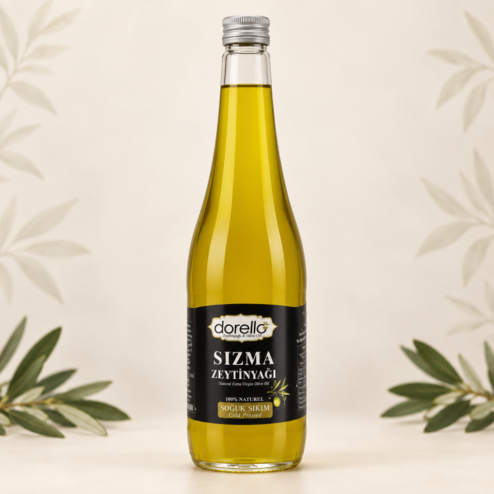 Doğal Zeytinyağı  Katkısız Zeytinyağı Dorello 2  Litre, Cam Şişe
