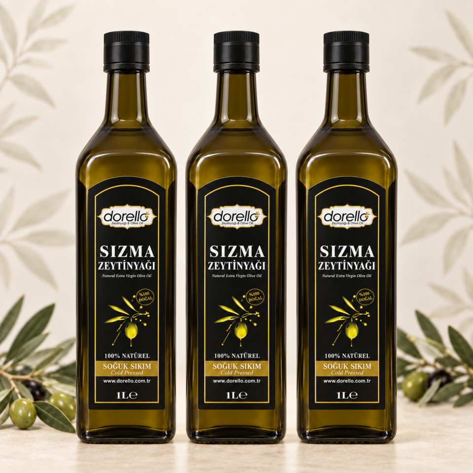 Naturel Sızma Zeytinyağı 3x1 Litre - Dorello Zeytinyağı