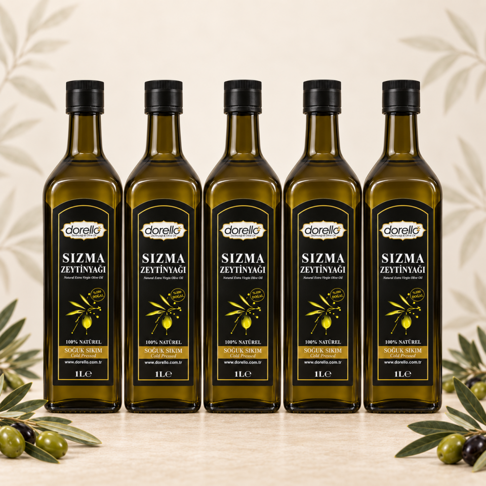Naturel Sızma Zeytinyağı 5x1 Litre - Dorello Zeytinyağı