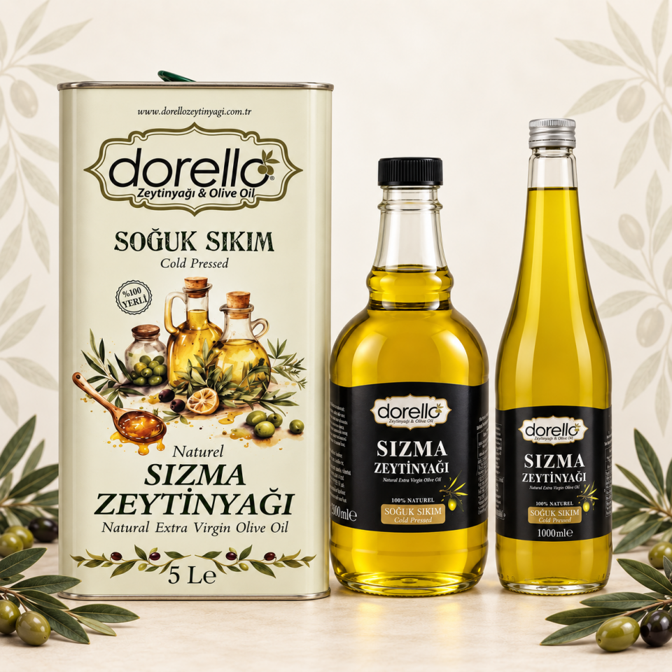 Naturel Sızma Zeytinyağı 5+2+1 Litre - Dorello Zeytinyağı