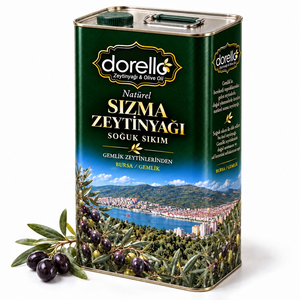 Natürel Sızma Soğuk Sıkım Zeytinyağı 5LT | Dorello