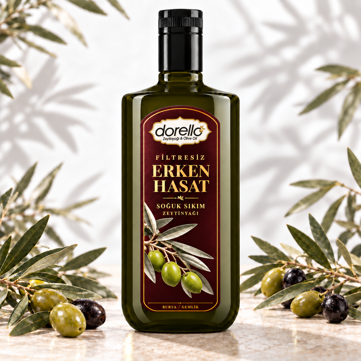 Erken Hasat Filtresiz Soğuk Sıkım Zeytinyağı 750ML | Dorello