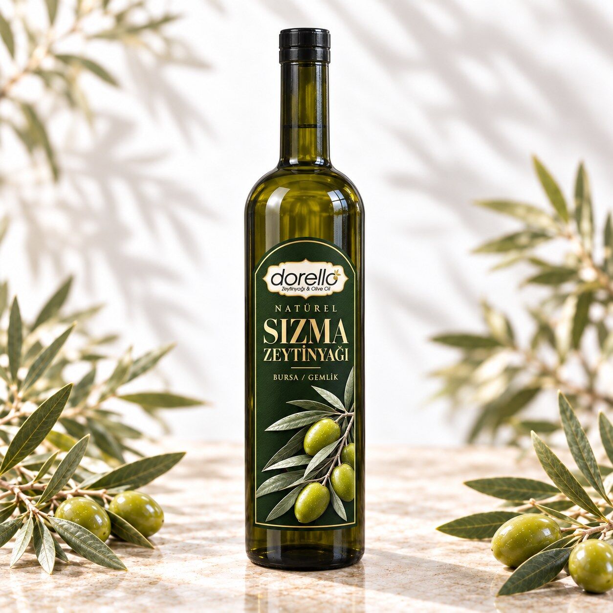 Natürel Sızma Zeytinyağı 500ML Klasik Şişe | Dorello