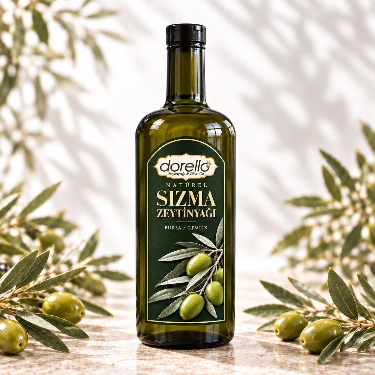 Natürel Sızma Zeytinyağı 500ML Konik Şişe | Dorello