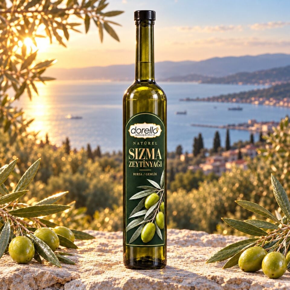 Natürel Sızma Zeytinyağı 500ML İnce Uzun Şişe | Dorello